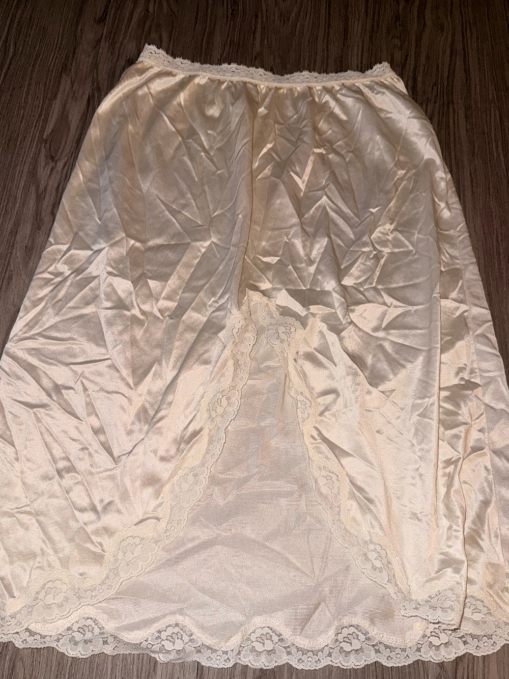 Sears Satin Slip Dress in Ivory